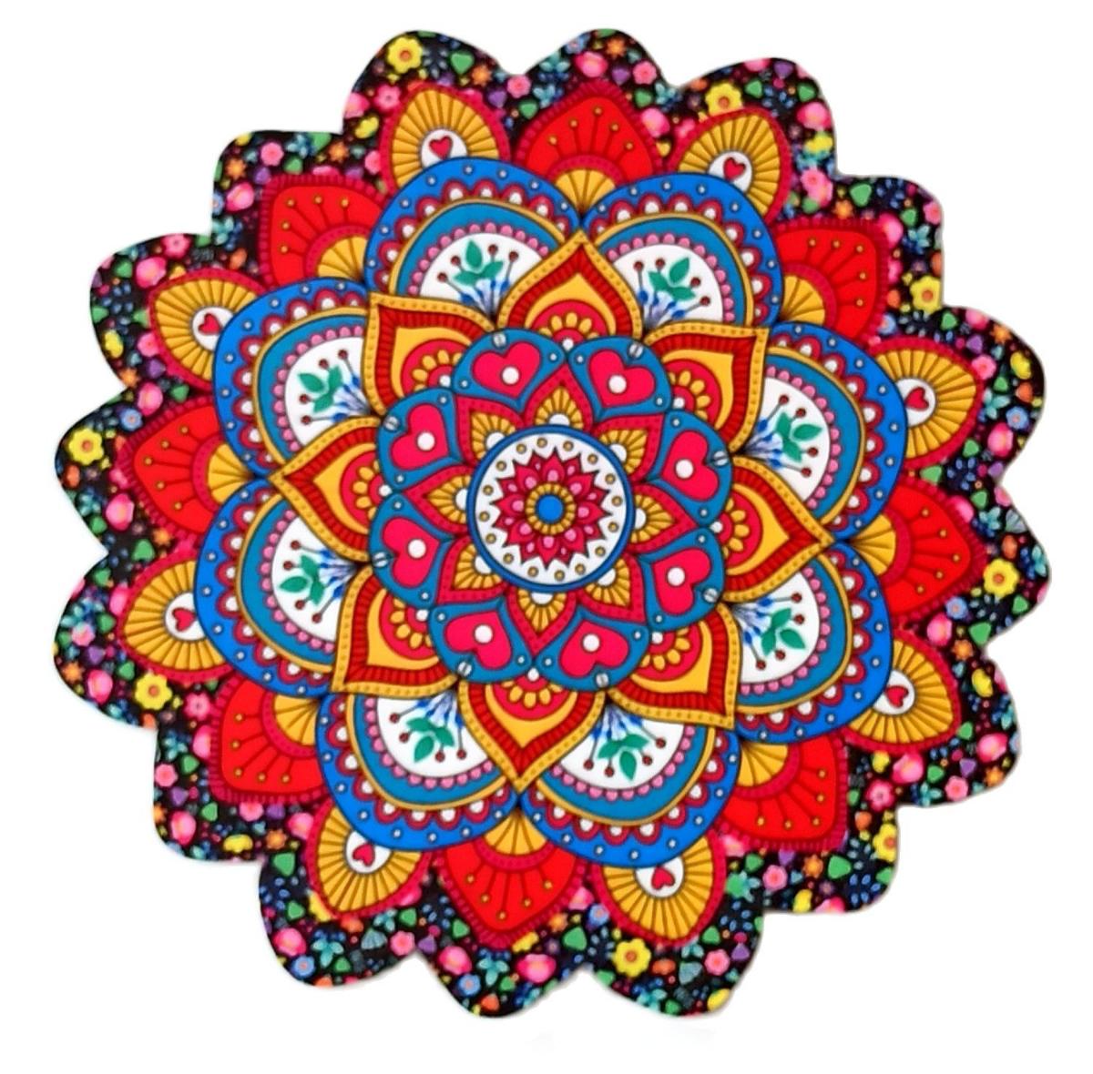 Mandala Desenli Ahşap Nihale