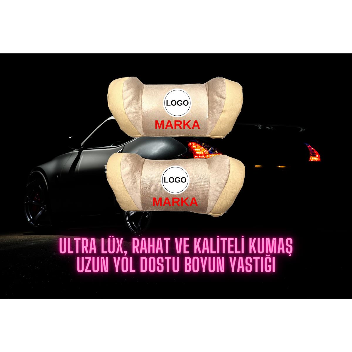 CITROEN C5 Ultra Lüks Boyun Yastığı ve Emniyet Kemer Ped Seti Bej