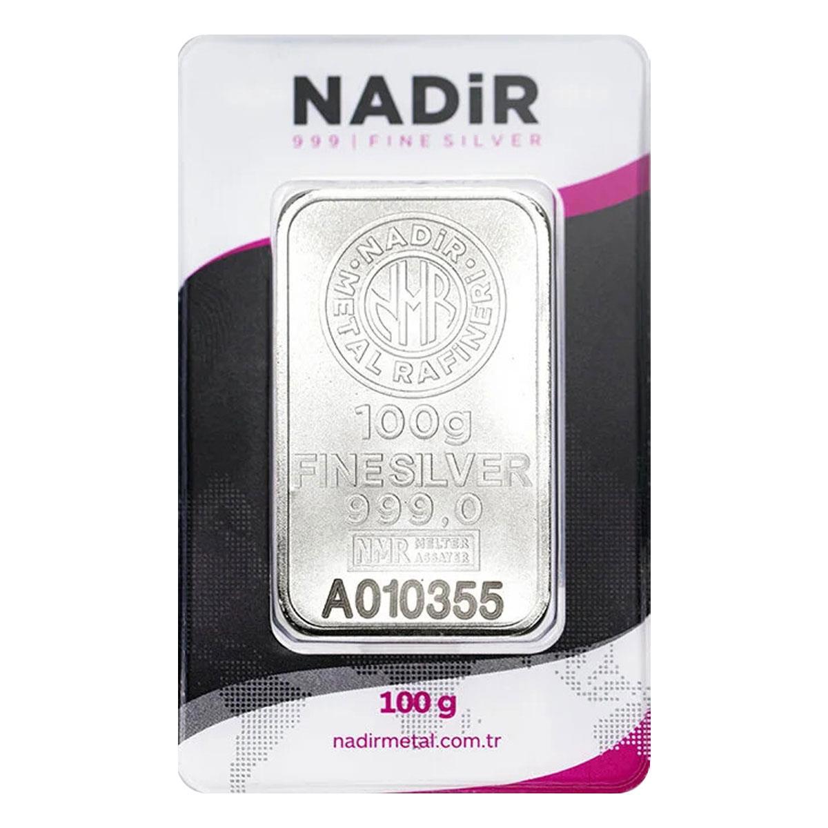 NadirGold 100 Gr Gümüş Külçe