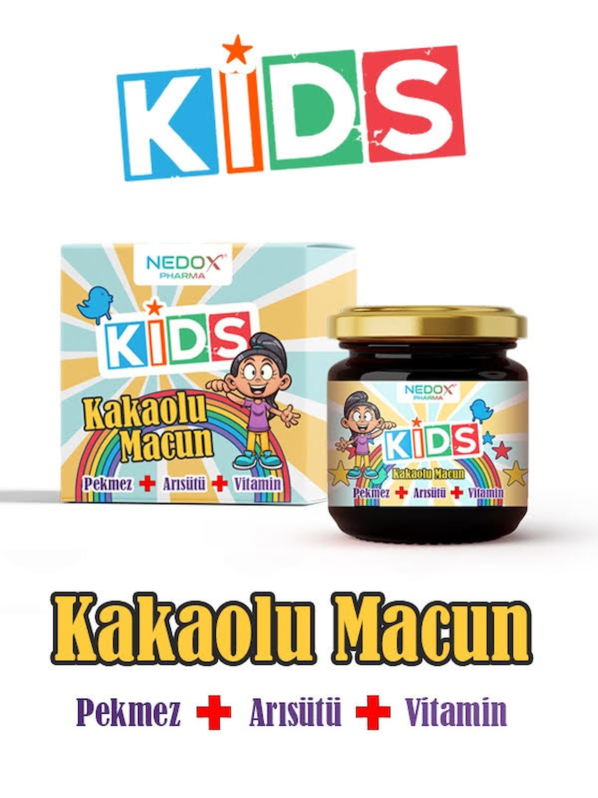 Kids Çocuklar Için Özel - Arı Sütü, Pekmez, Bal Ve Vitamin Katkılı Kakaolu Macun