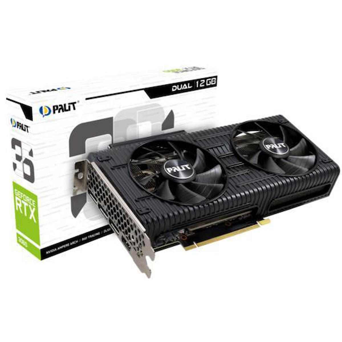 Palit RTX3060 DUAL 12GB 192Bit GDDR6 LHR 3-DP HDMI