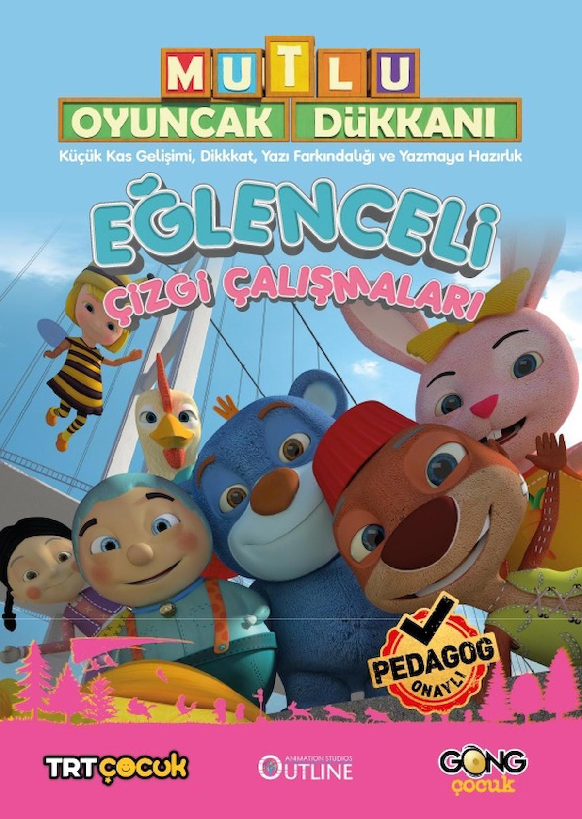 Mutlu Oyuncak Dükkanı Eğlenceli Çizgi Çalışması