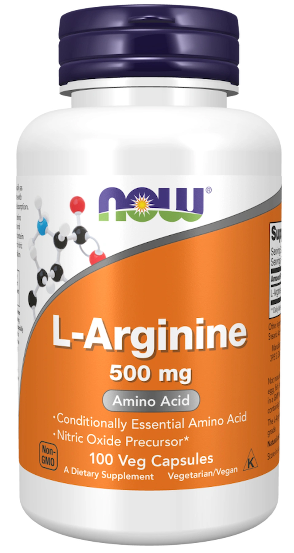 Now l arginine Arjinin 500 mg 100 caps