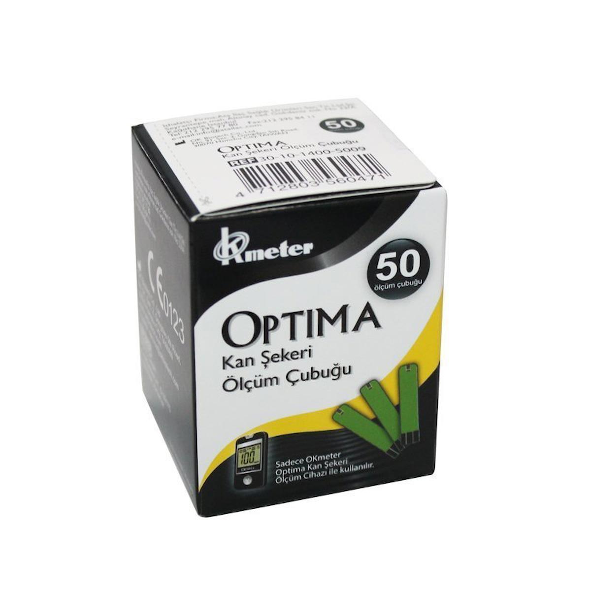 Optima Kan Şeker Ölçüm Çubuğu 50 Strip