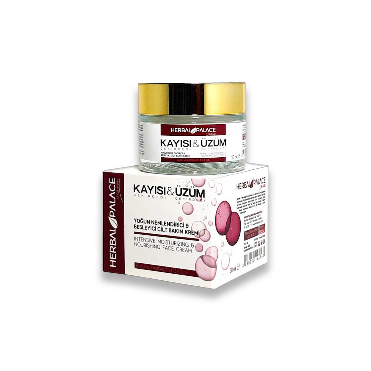 Herbal Palace Kayısı Çekirdeği - Üzüm Çekirdeği Kremi 50 ml