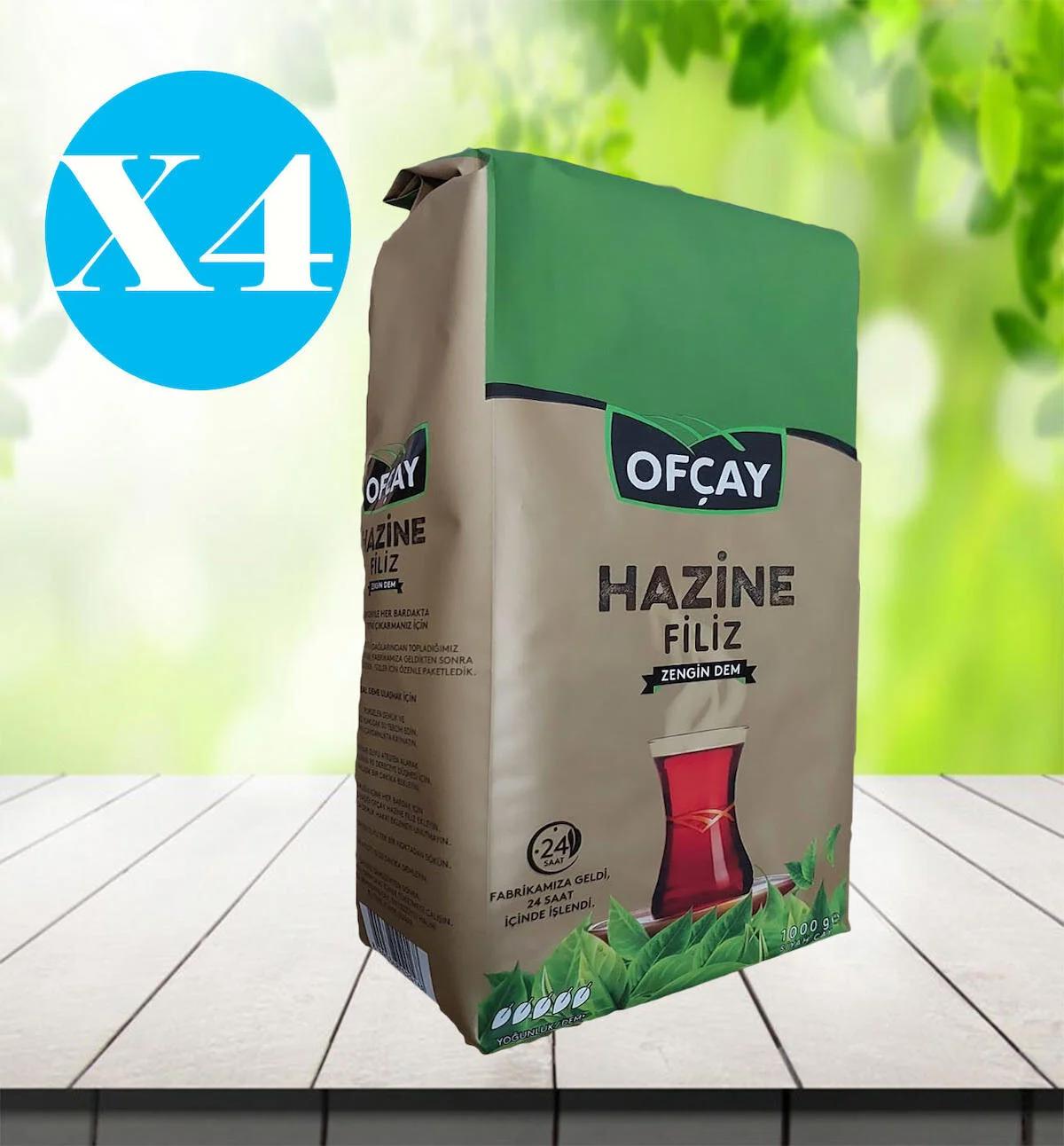 Ofçay Hazine Filiz Çay 1000 g X4