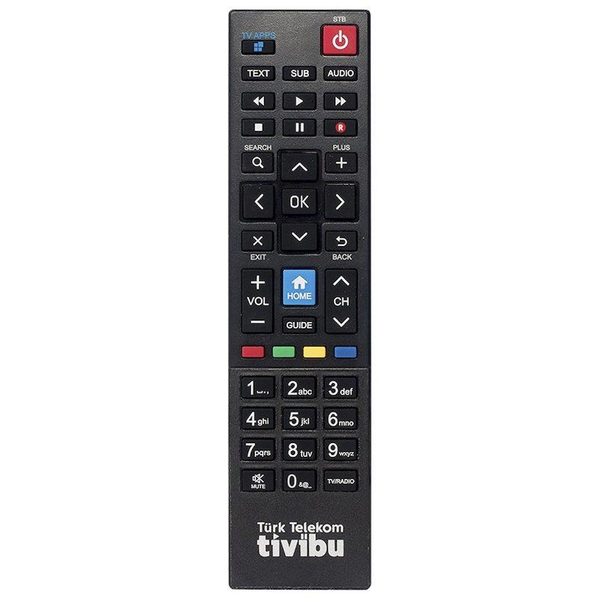 Tivibu Home+Tv Apps Tuşlu Uydu Alıcı Kumandası 1776