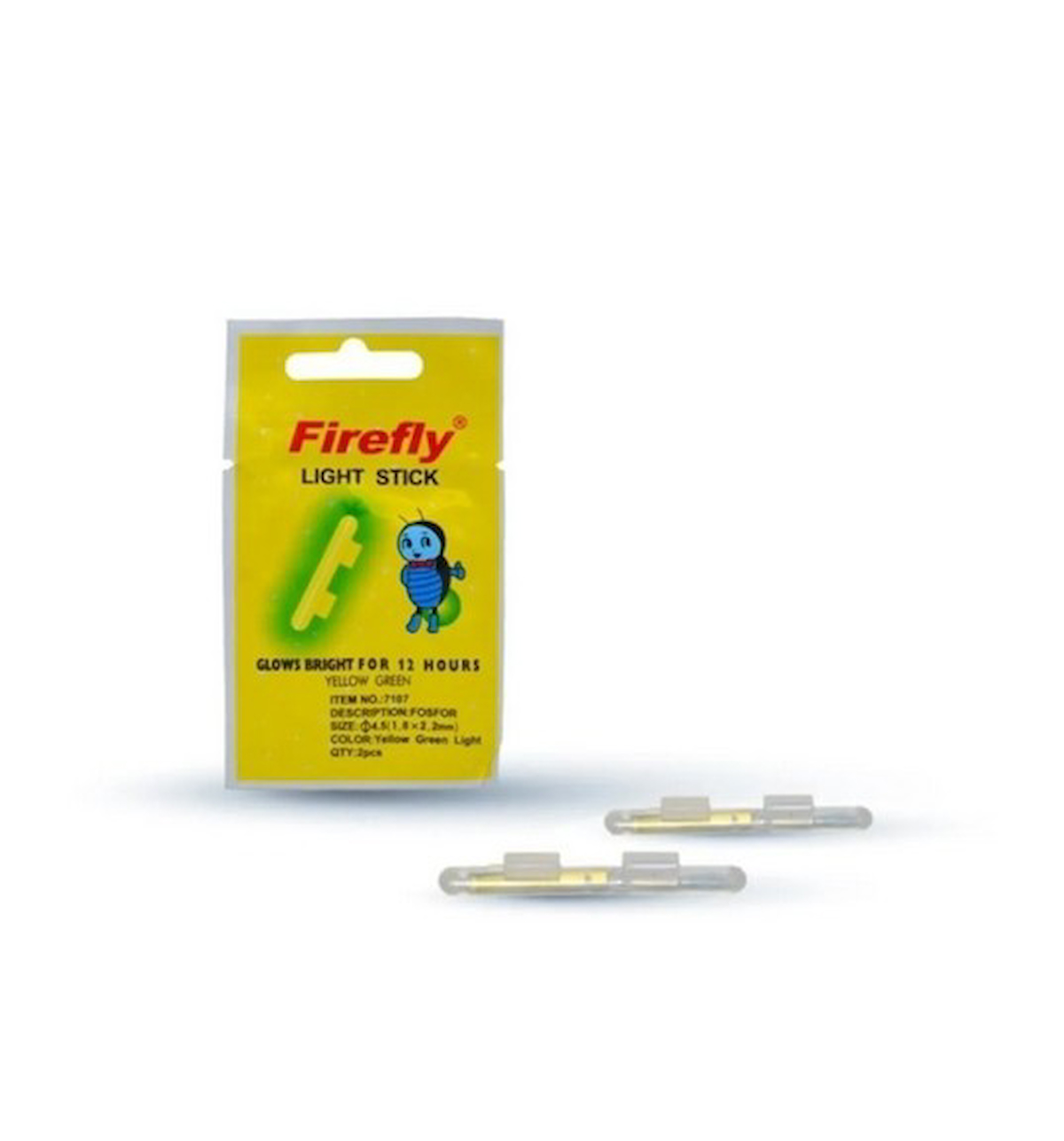 WANDERSOUL Captain 7107 Frefly Aparatlı Fosfor Light Stick 4.5x1.6x2.2mm 2'li Paket