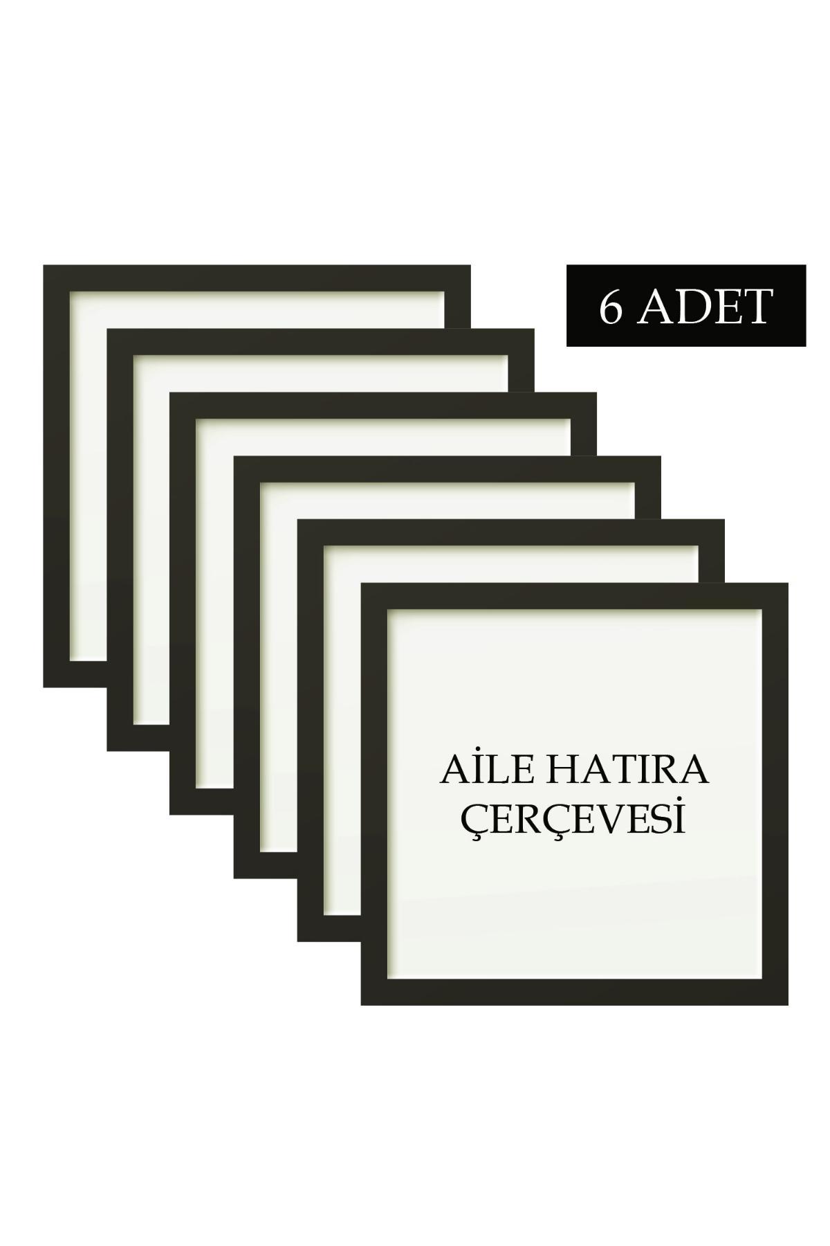 6 Adet Aile Çerçeve Seti Tablo Seti Boş Çerçeve Masa üstü Çerçeve  Hediyelik Çerçeve