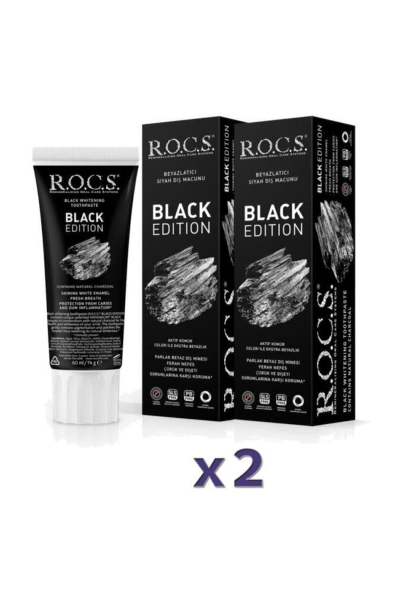 Black Edıtıon Kömür Beyazlatıcı Diş Macunu 60ml X 2 Adet