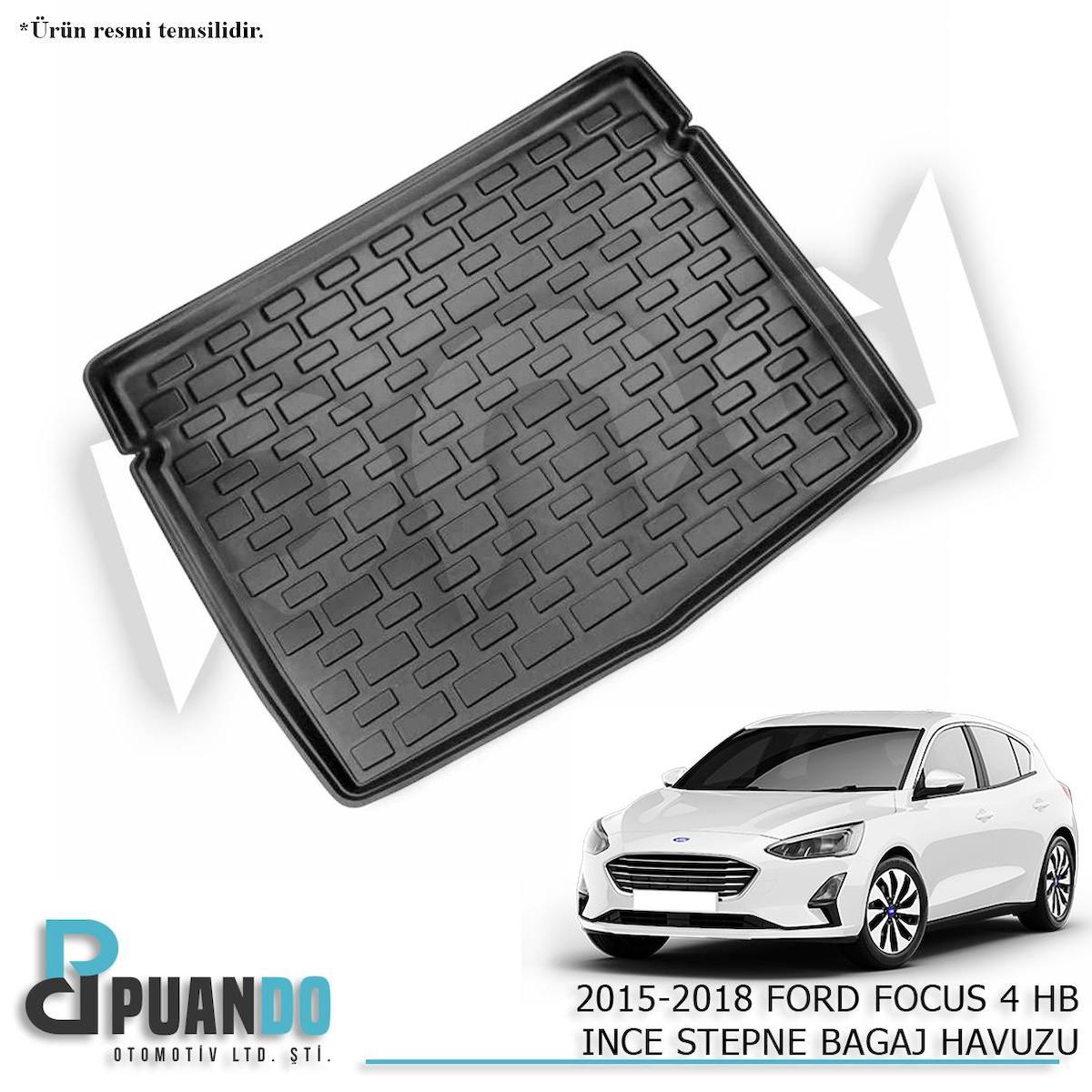 ARACA ÖZEL 2015-2018 FORD FOCUS 4 HATCHBACK INCE STEPNE BAGAJ HAVUZU