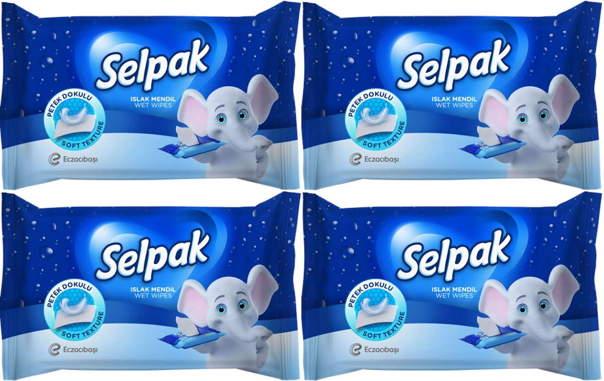 Selpak Islak Cep Mendil 10 Yaprak Klasik (4 Lü Set)