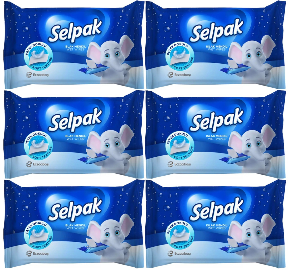 Selpak Islak Cep Mendil 10 Yaprak Klasik (6 Lı Set)