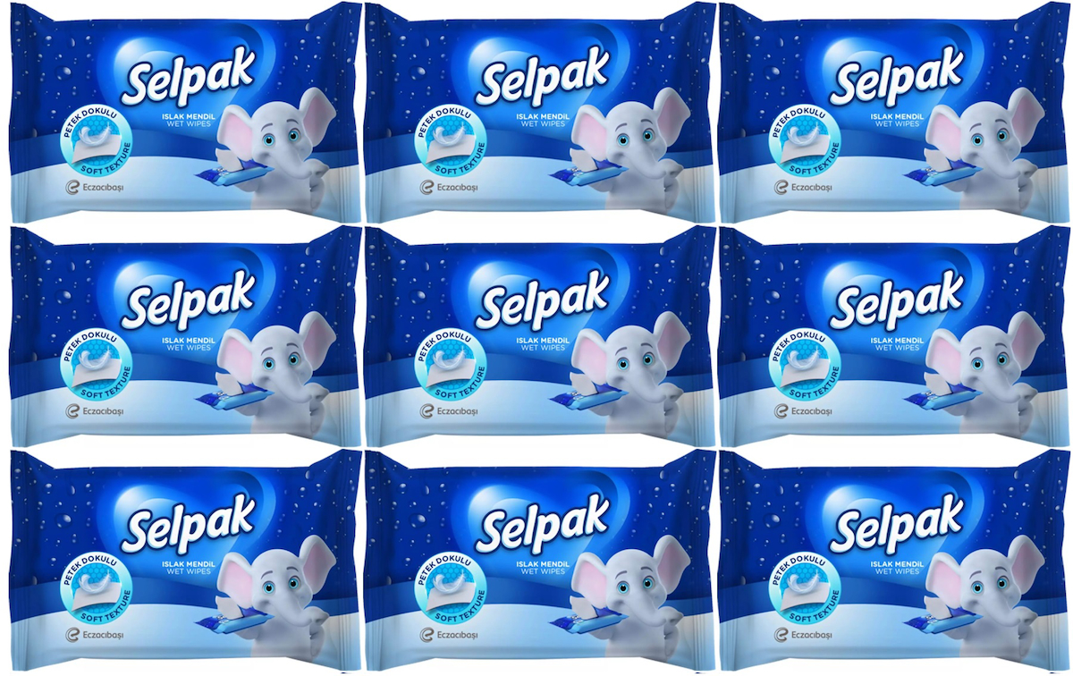 Selpak Islak Cep Mendil 10 Yaprak Klasik (9 Lu Set)