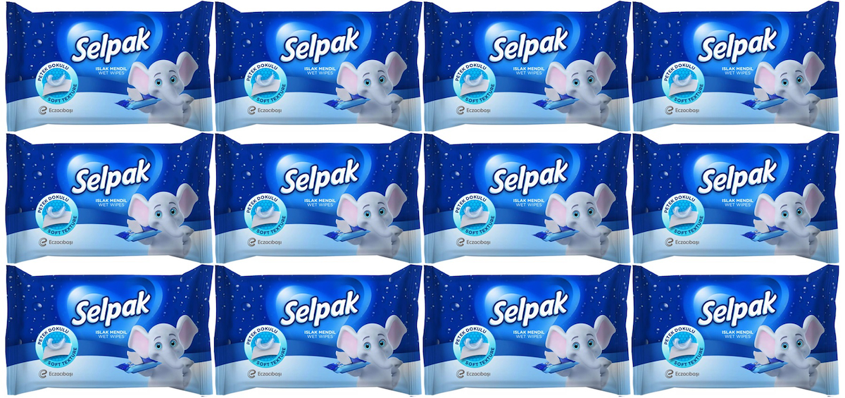 Selpak Islak Cep Mendil 10 Yaprak Klasik (12 Li Set)