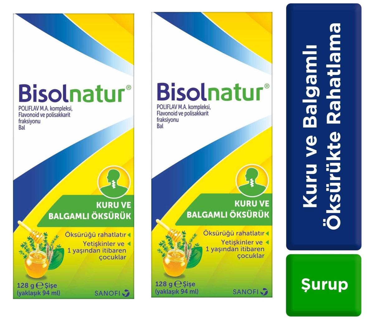 Bisolnatur Bitkisel Şurubu 128 gr 2 Adet