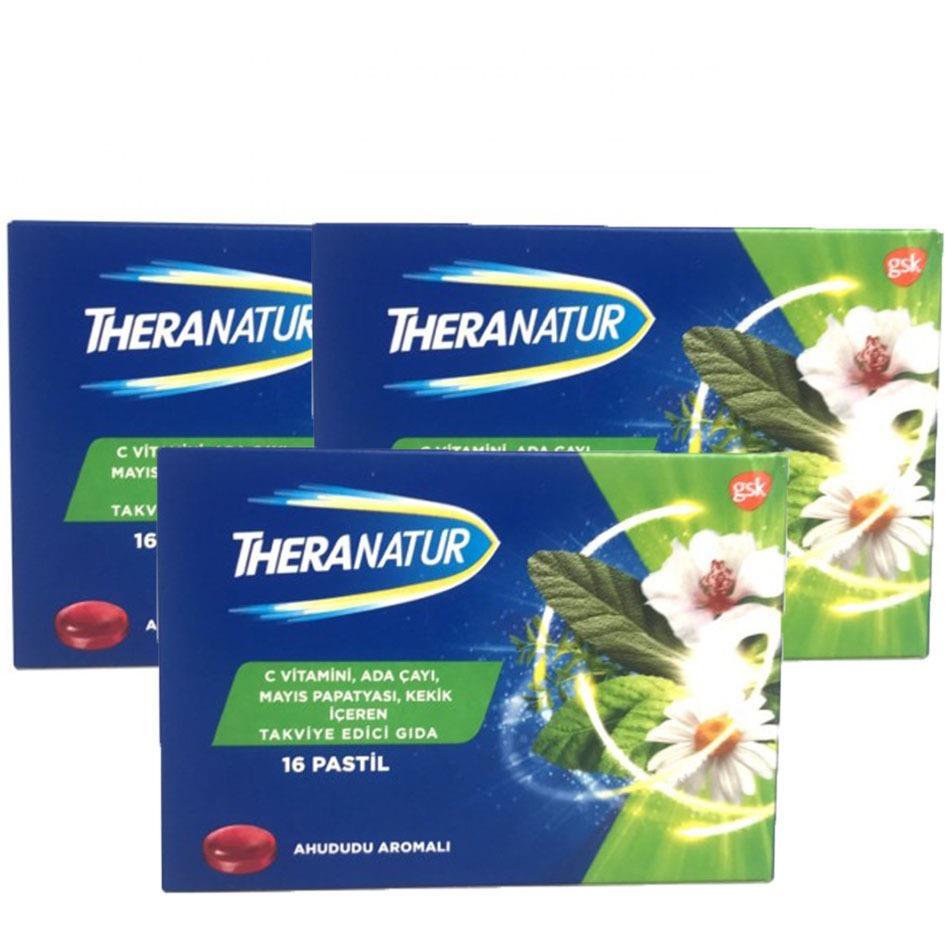 Theranatur Ahududu Aromalı 16 Pastil 3 Adet