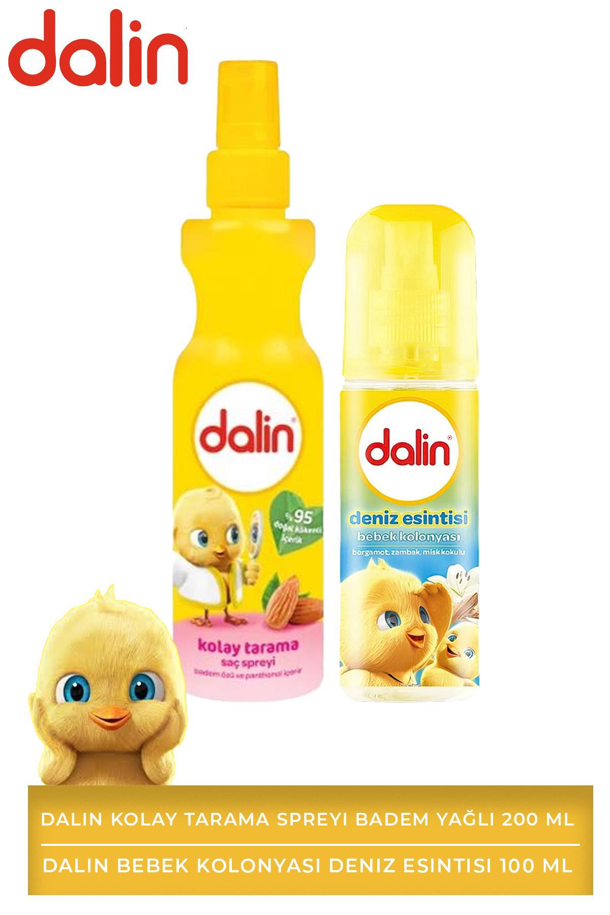 Dalin Kolay Tarama Spreyi Badem Yağlı 200 ml + Dalin Bebek Kolonyası Deniz Esintisi 100 ml