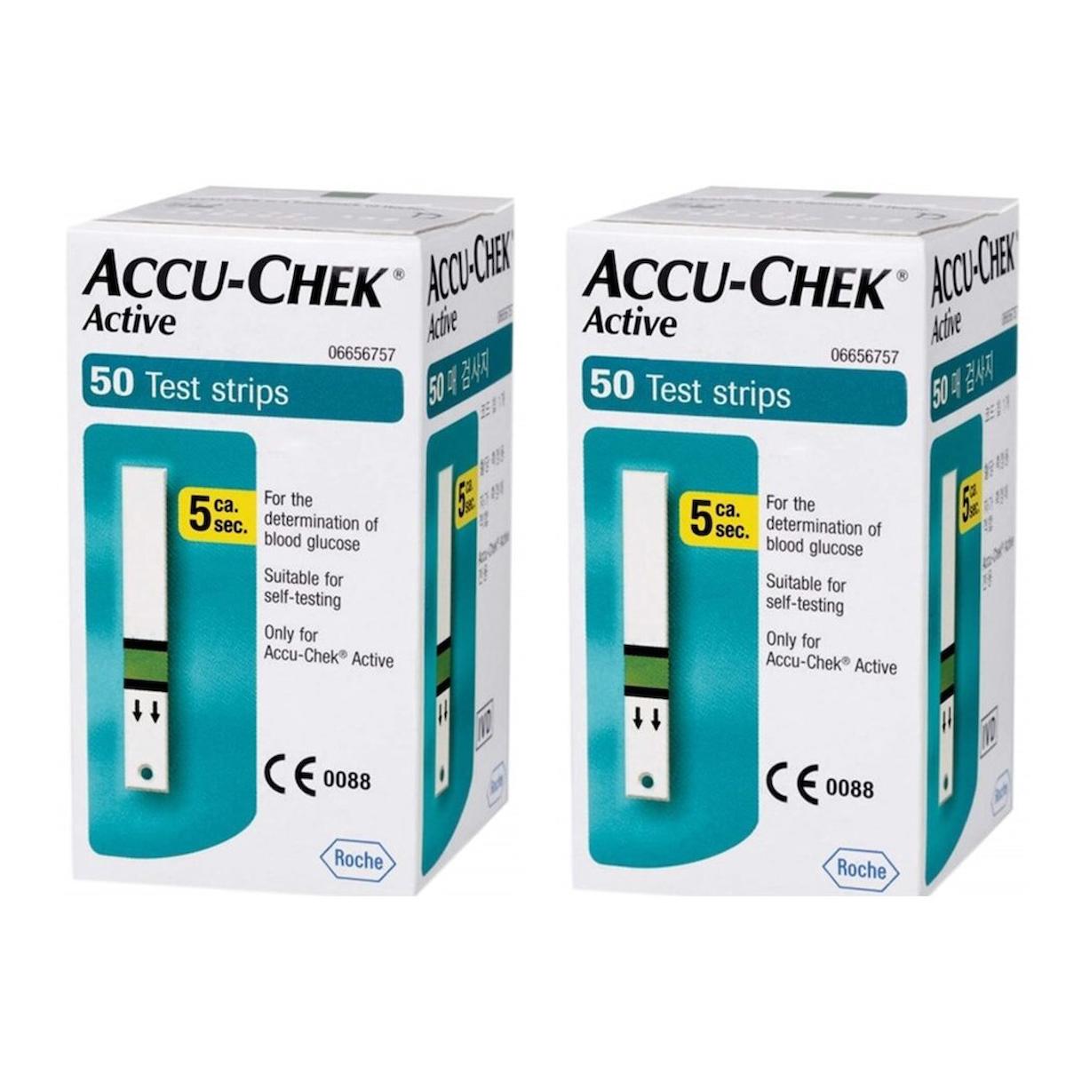 Accu-Chek Şeker Strip Active 50'li 2 Adet