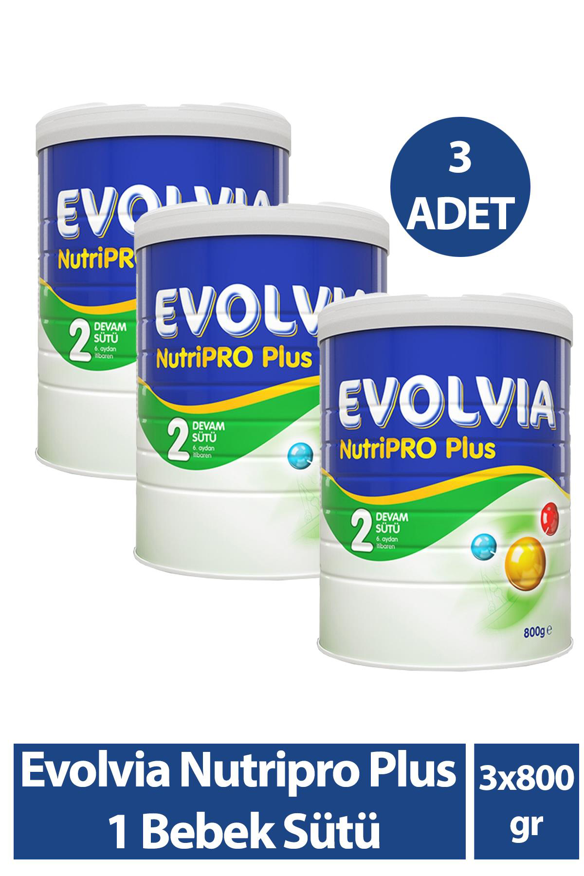 Evolvia Nutripro Plus 2 Devam Sütü 800 gr 3 Adet