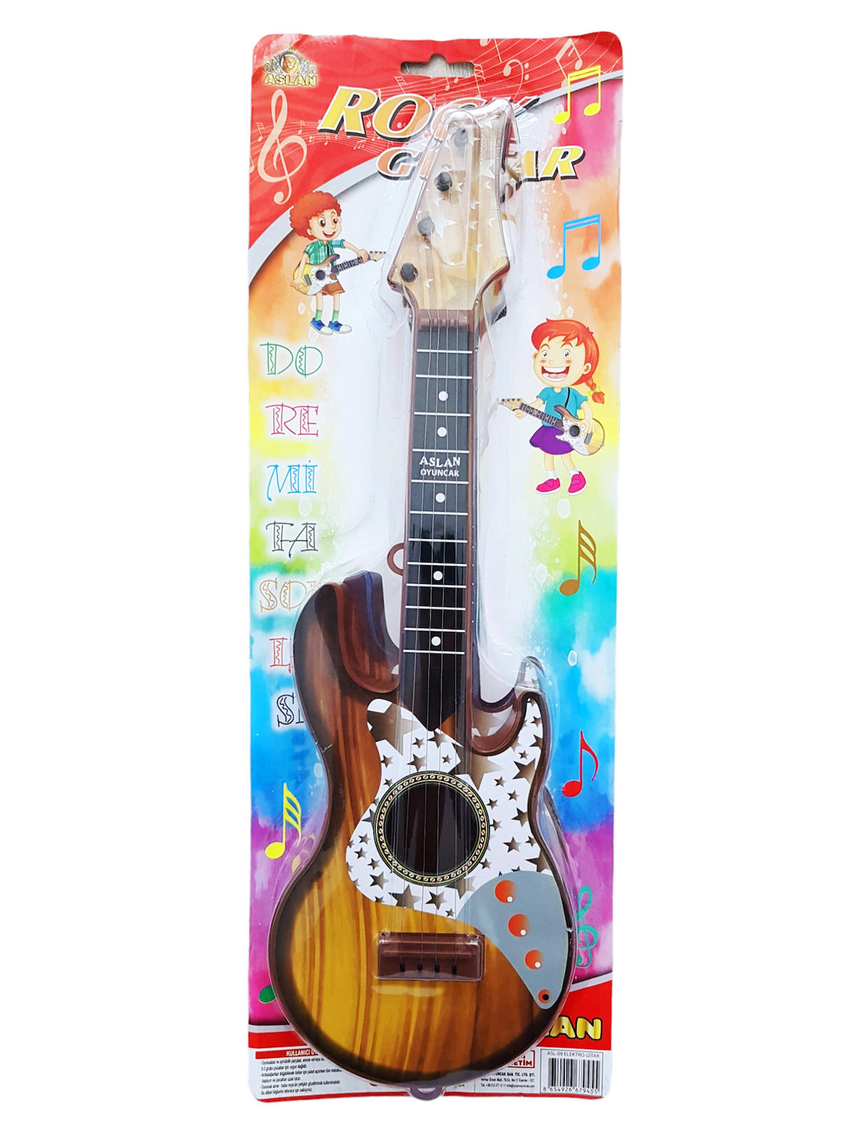 Oyuncak Elektro Gitar Büyük Boy Çocuk Gitarı 50 Cm Klasik