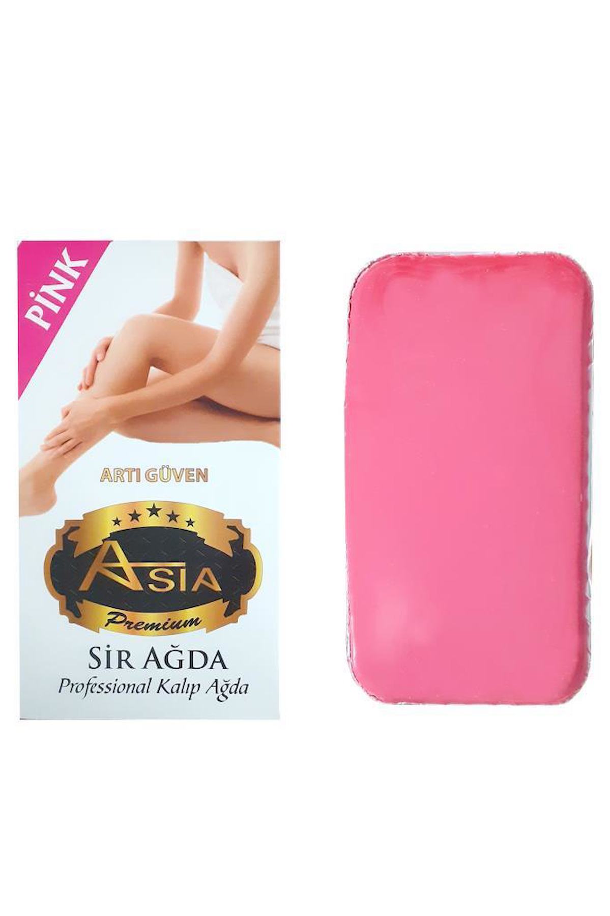 Asia Kalıp Sir Ağda Pudralı Pembe 500 Gr. (3 Adet)