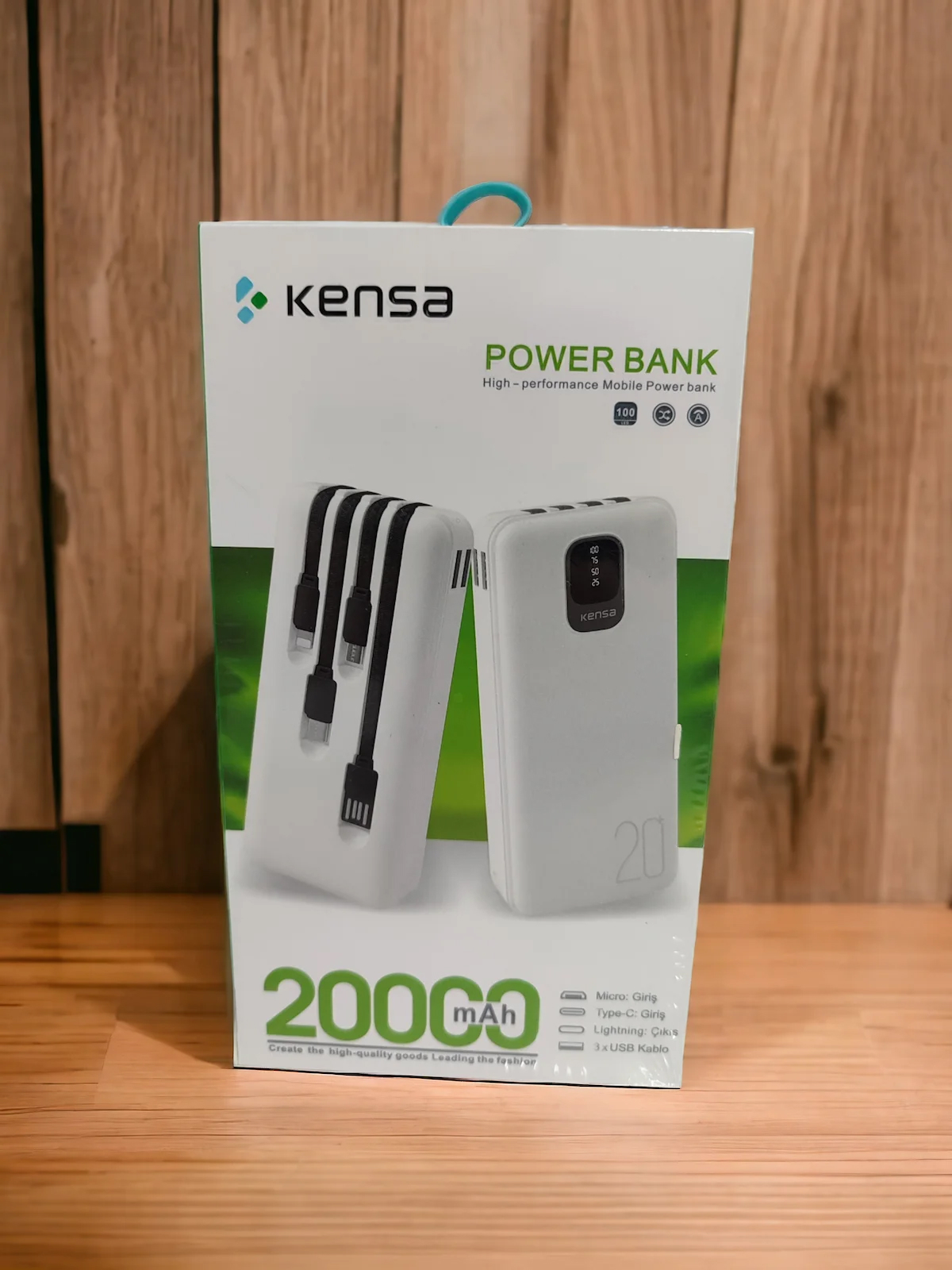 POWERBANK KENDİNDEN KABLOLU 20000 mAh HIZLI ŞARJ ULTRA GÜÇLÜ VE DAYANIKLI