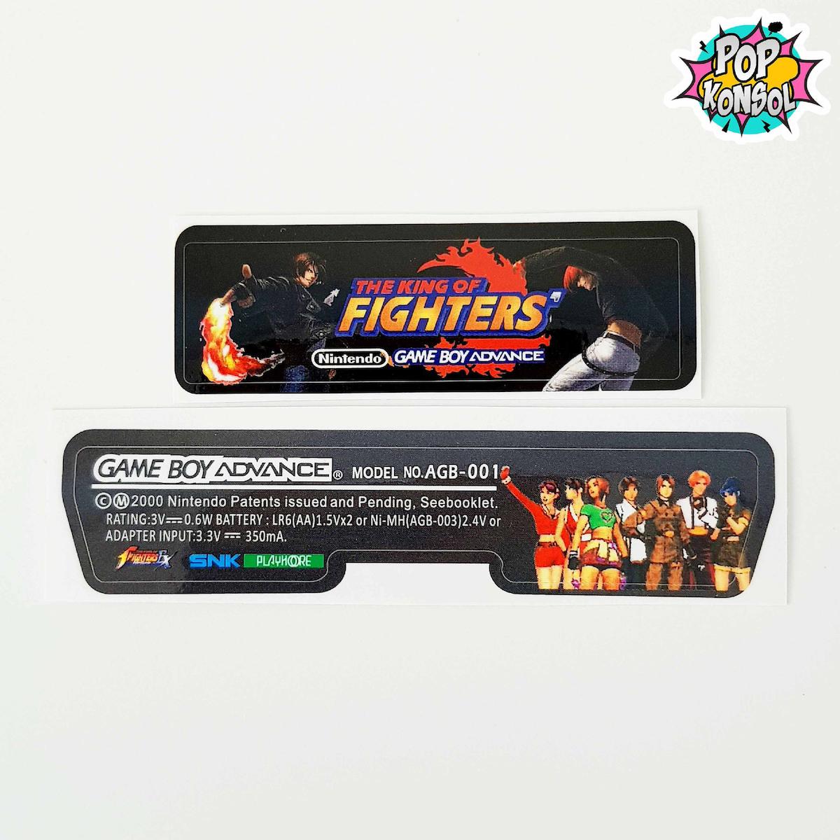 Nintendo GameBoy Advance Arka Yapıştırma The King Of Fighters GBA Back ...