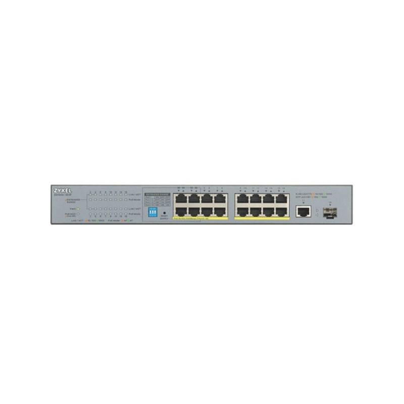 ZYXEL GS1300-18HP 16 Port Poe 1 Port Uplink 1 Port SFP 170W Yönetilemez Poe Switch