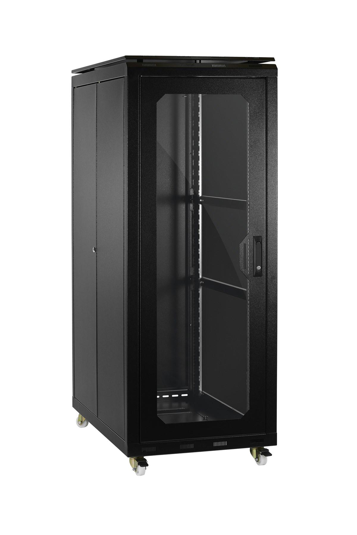 Ulusal 32u 600x1000 Server Dikili Tip Kabinet Tekerlek Takımı Dahil