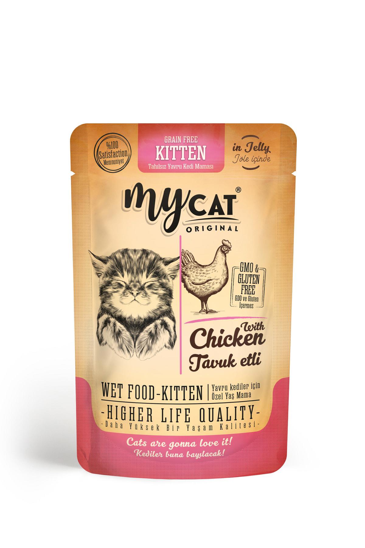 Mycat ( Yavru Kedi ) Kitten Pouch 85gr 24lü