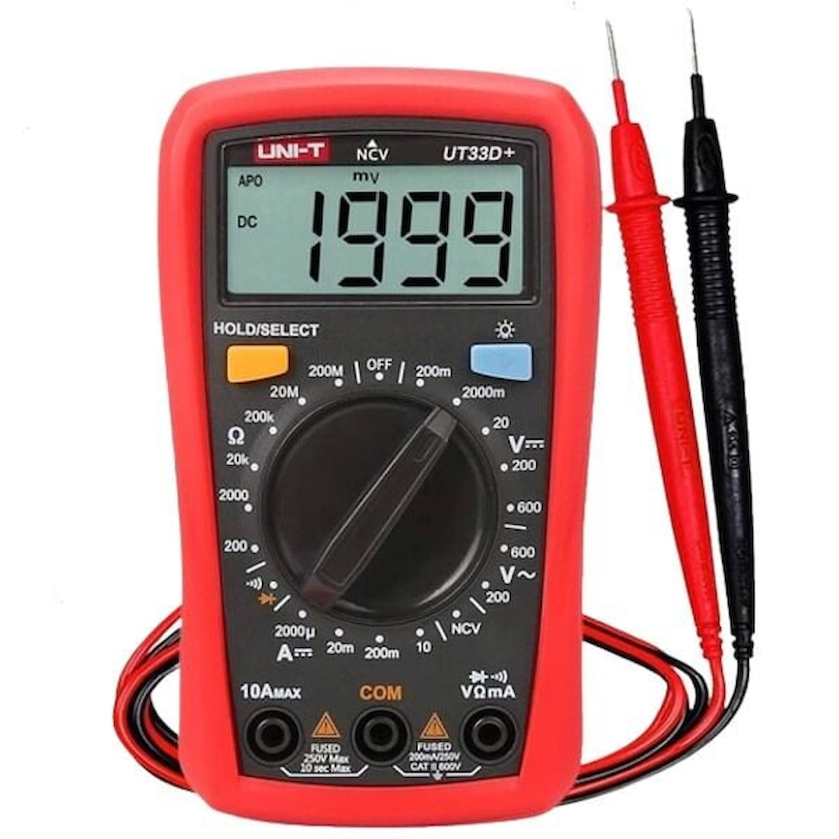 Unit UT33D+ 600V 10A Dijital Multimetre Ölçü Aleti