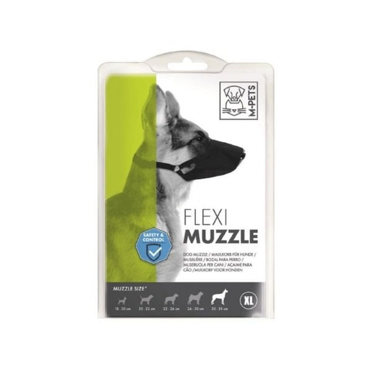 M-Pets Flexi Ayarlanabilir Bez Köpek Ağızlığı Xlarge