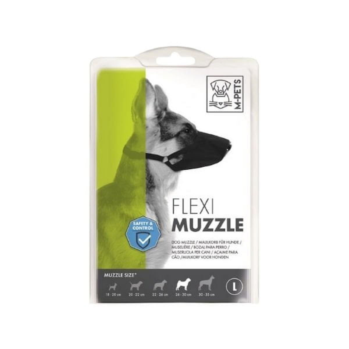 M-Pets Flexi Ayarlanabilir Bez Köpek Ağızlığı Large