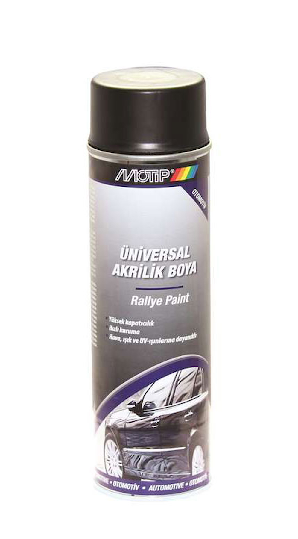 Boya Mat Siyah Universal Sprey 500Ml Motip