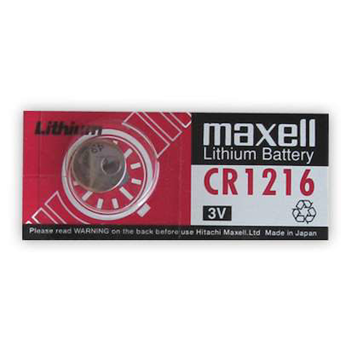 Lityum Pil 3V Cr 1216 Maxell 2 Adet