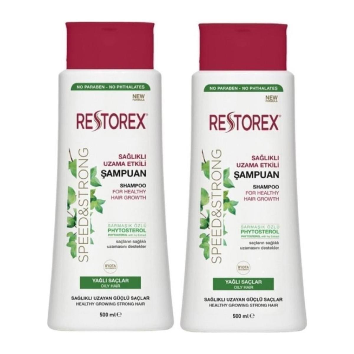 RESTOREX YAĞLI SAÇLAR İÇİN 500 ML 2'Lİ