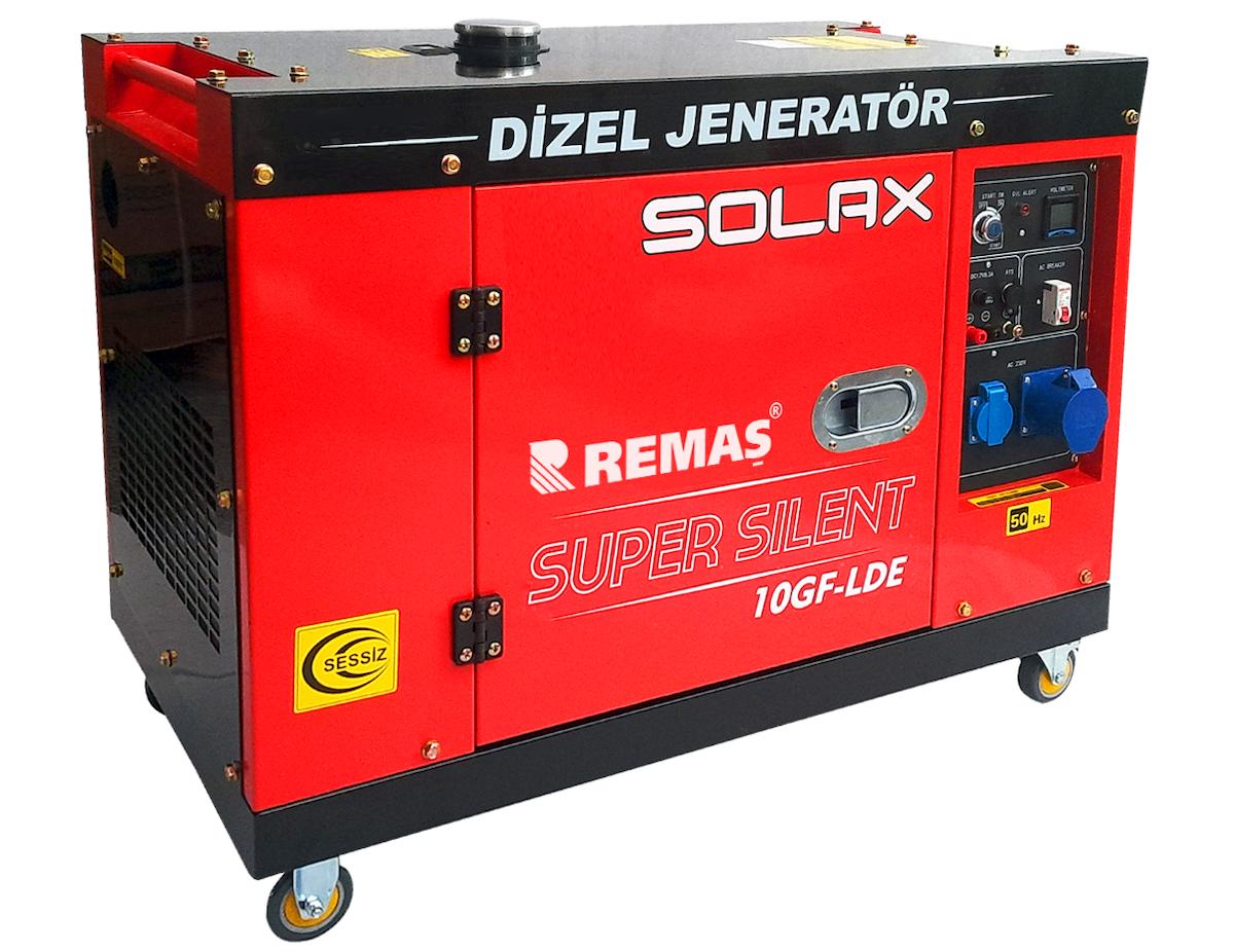 Solax 10GF-LDE Marşlı Monofaze 10 kVA Kabinli Dizel Jeneratör