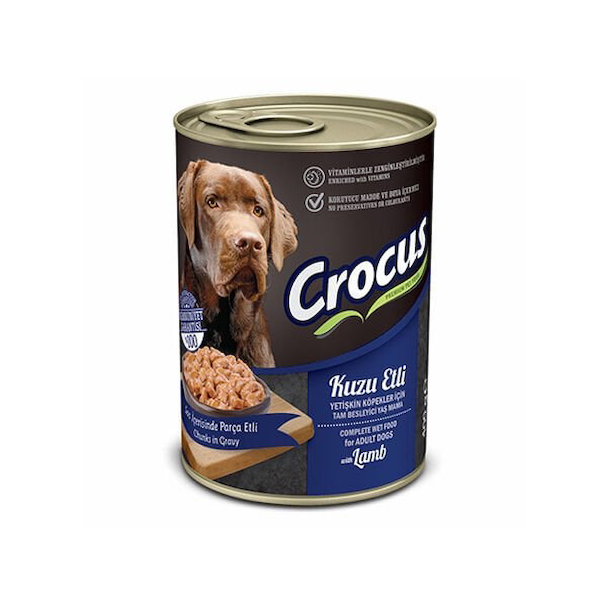 Crocus Kuzu Etli Yetişkin Yaş Köpek Maması 400 Gr