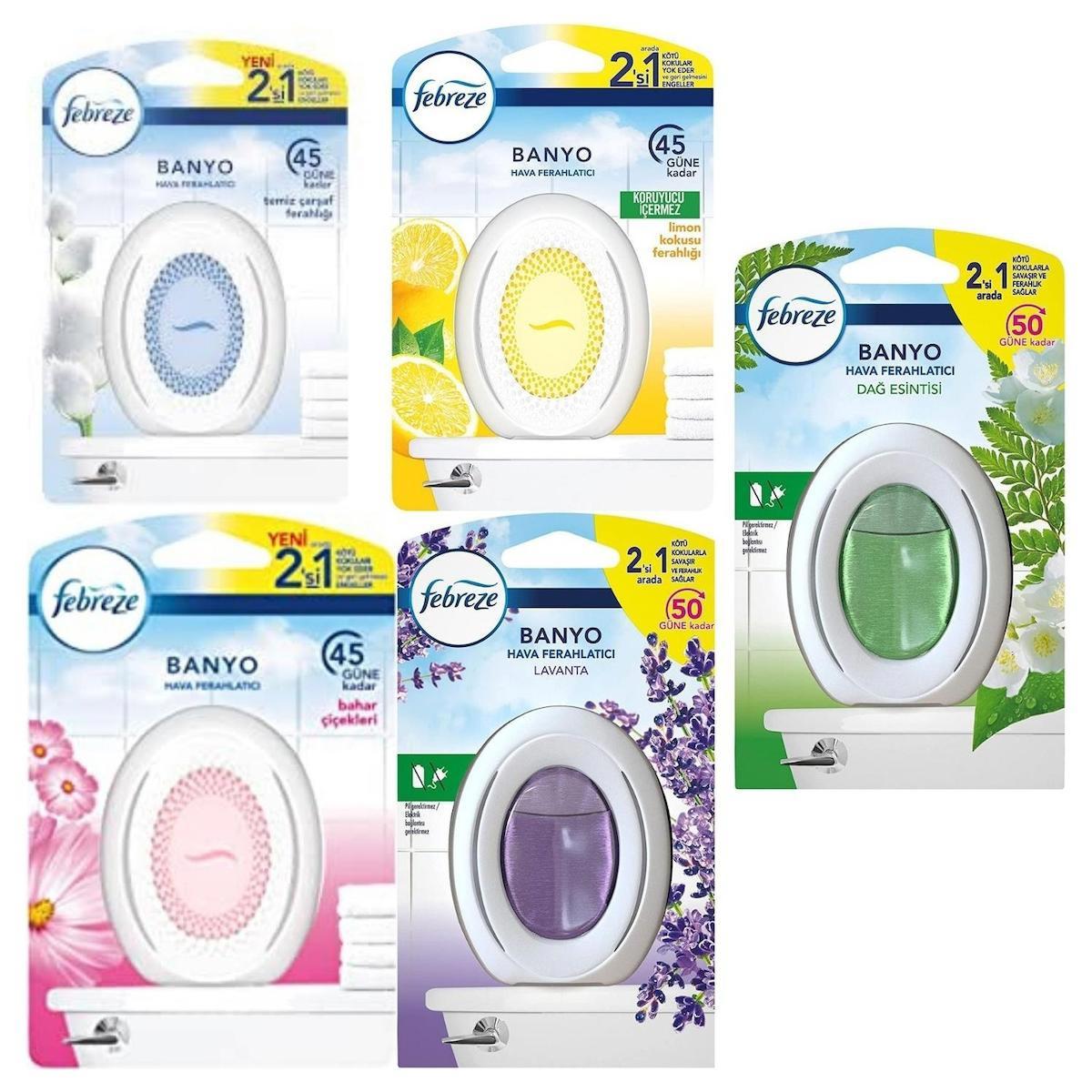 Febreze Ferahlatan Banyo Kokusu Deneyimi Paketi 5'li