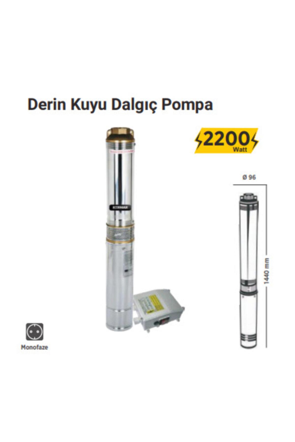 Rtr Max Rtm885 Derin Kuyu Su Dalgıç Pompa Trifaze 3 Hp 154 Mt