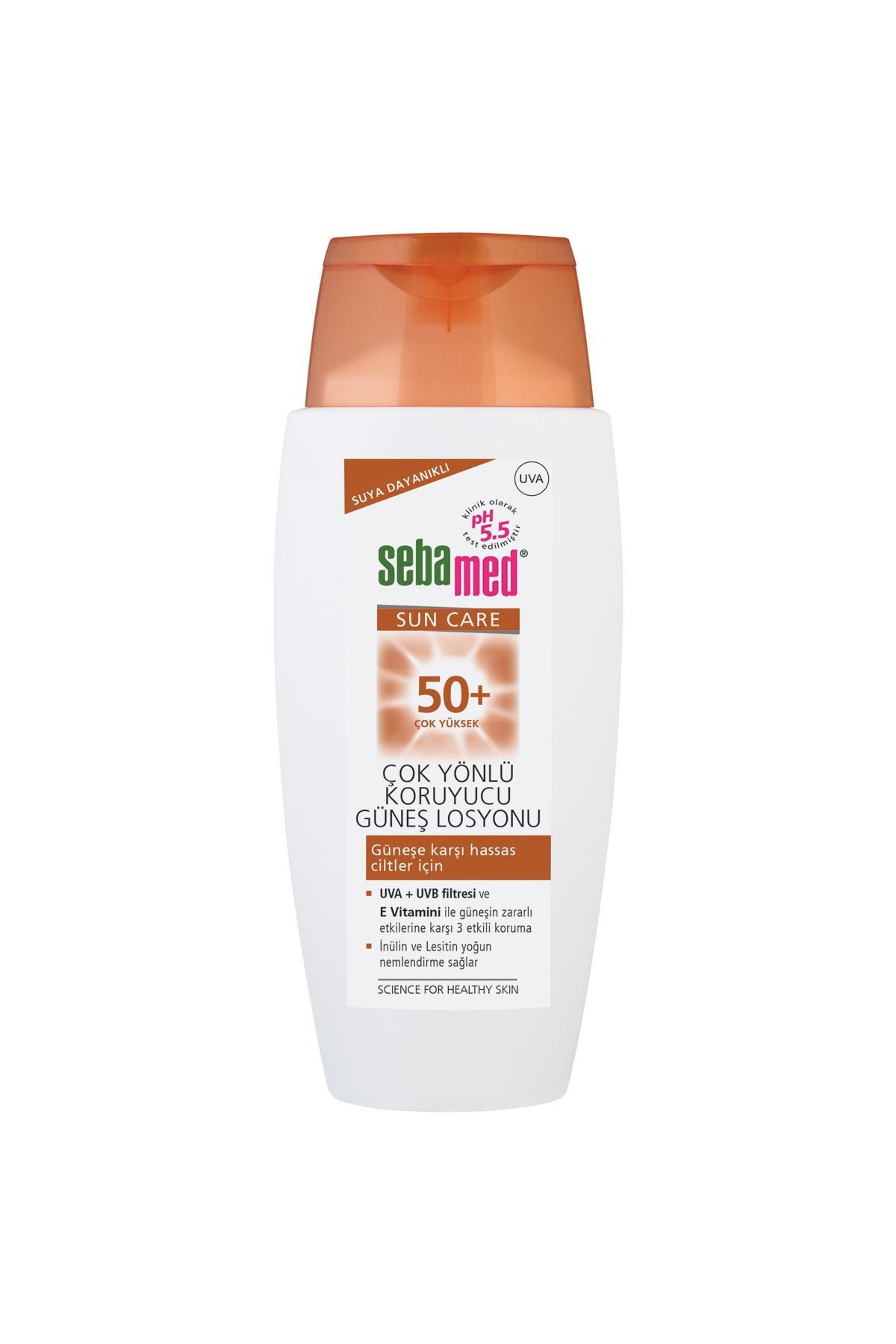 Sebamed Sun Care 50+ Faktör Yaşlanma Karşıtı Hassas Ciltler İçin Renksiz Güneş Koruyucu Losyon 150 ml