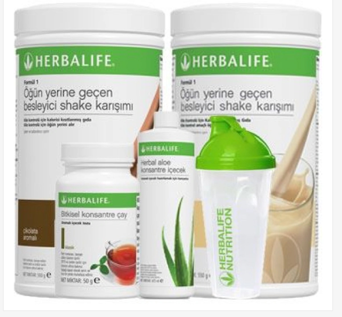 Herbalife Bronz Set (2 adet Shake+ 1 adet aloe içecek + 1adet konsantre çay+ 1 shaker)