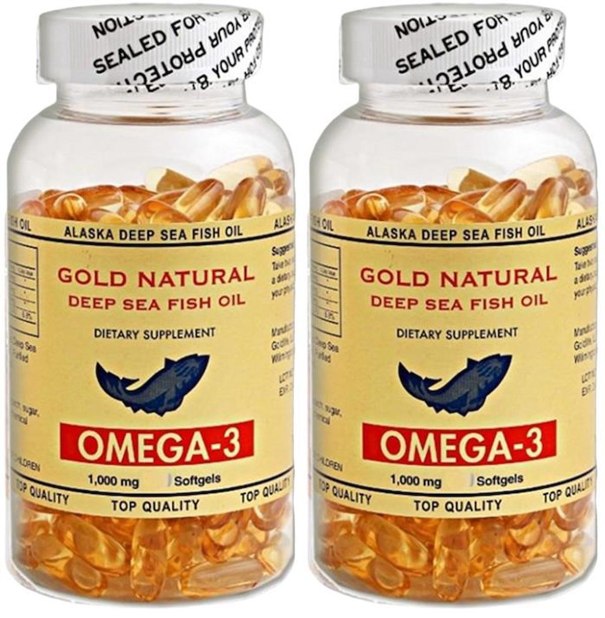 Gold Natural Omega 3 1000 Mg Balık Yağı 2x100 Softgel