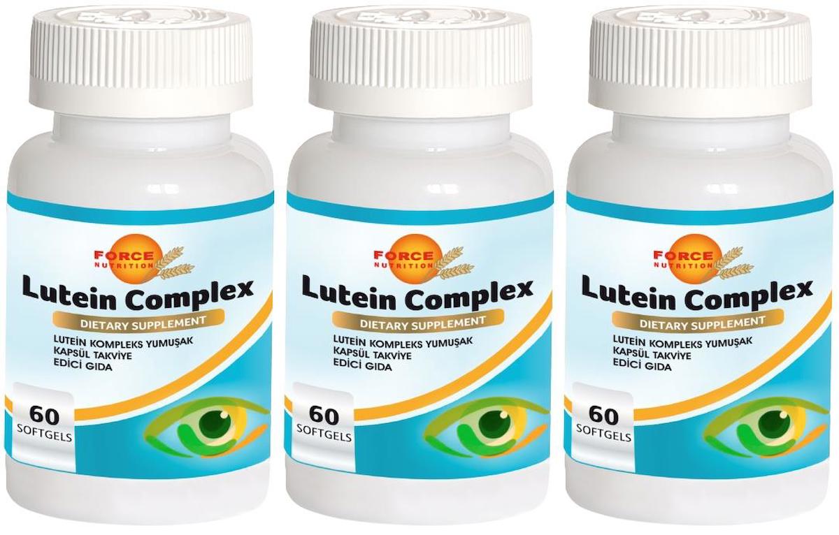 Lutein Complex 3x60 Yumuşak Kapsül Zeaksantin Vitamin A-C-E