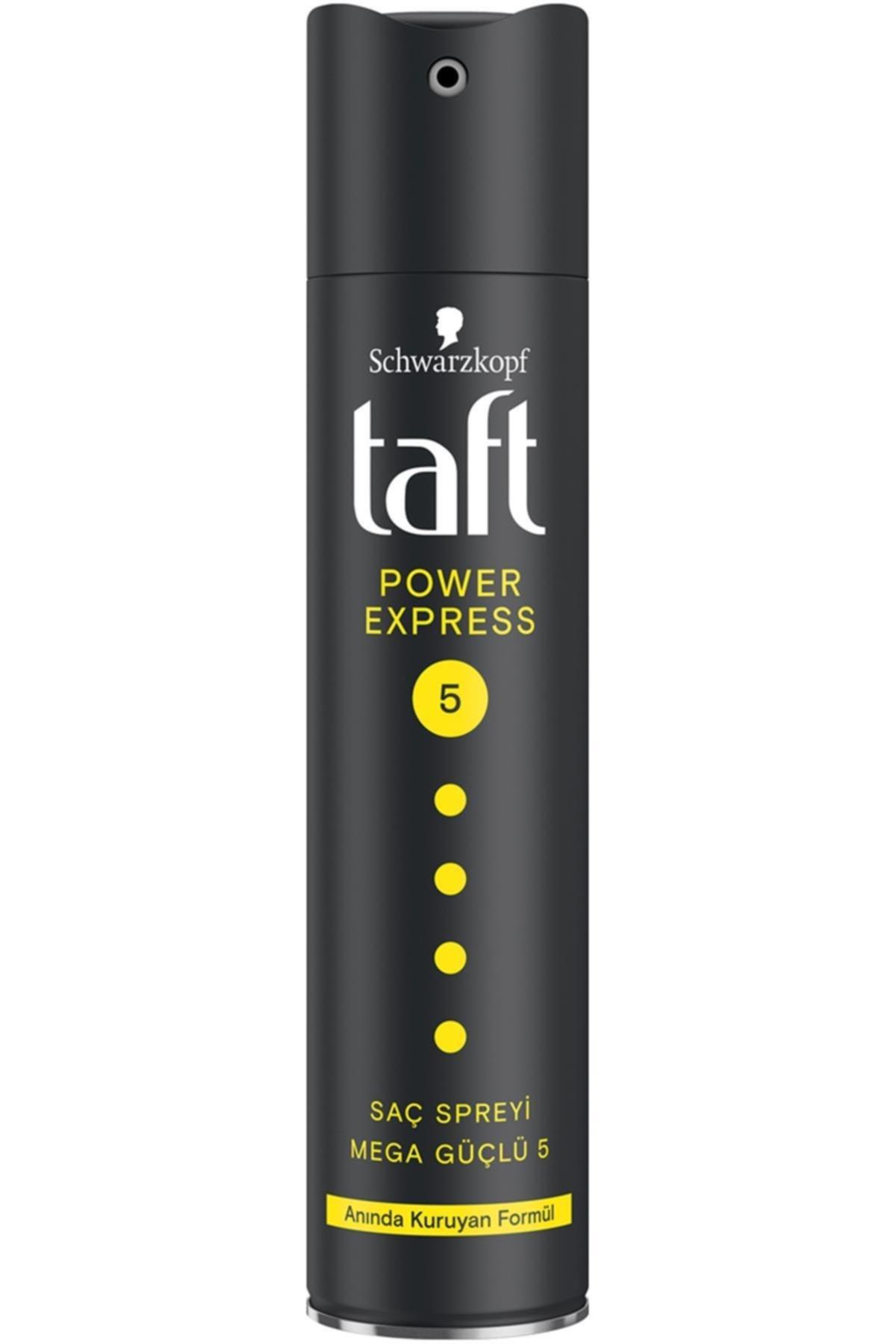 Taft Power Express Saç Spreyi Mega Güçlü (5) Anında Kuruma Etkisi 250 Ml