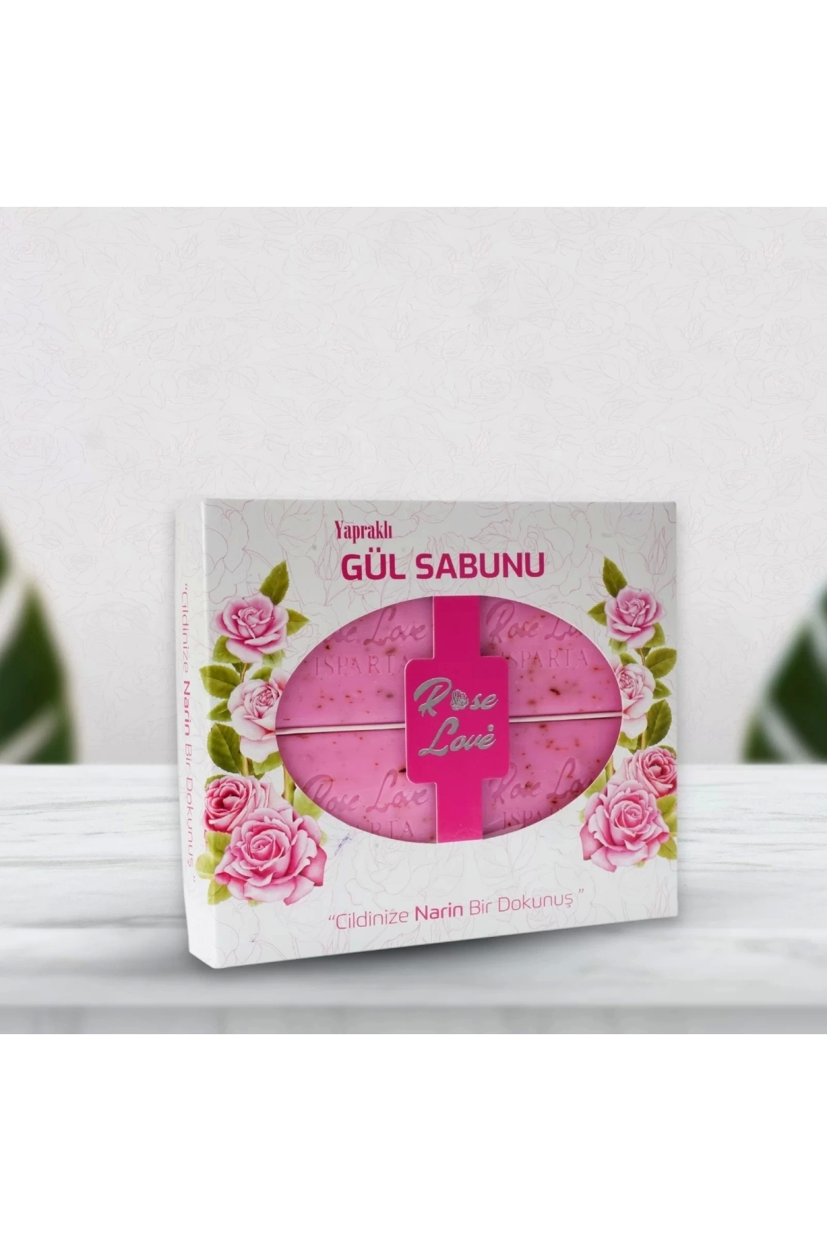 Rose Love Yapraklı Gül Sabunu 4’lü 320 gr