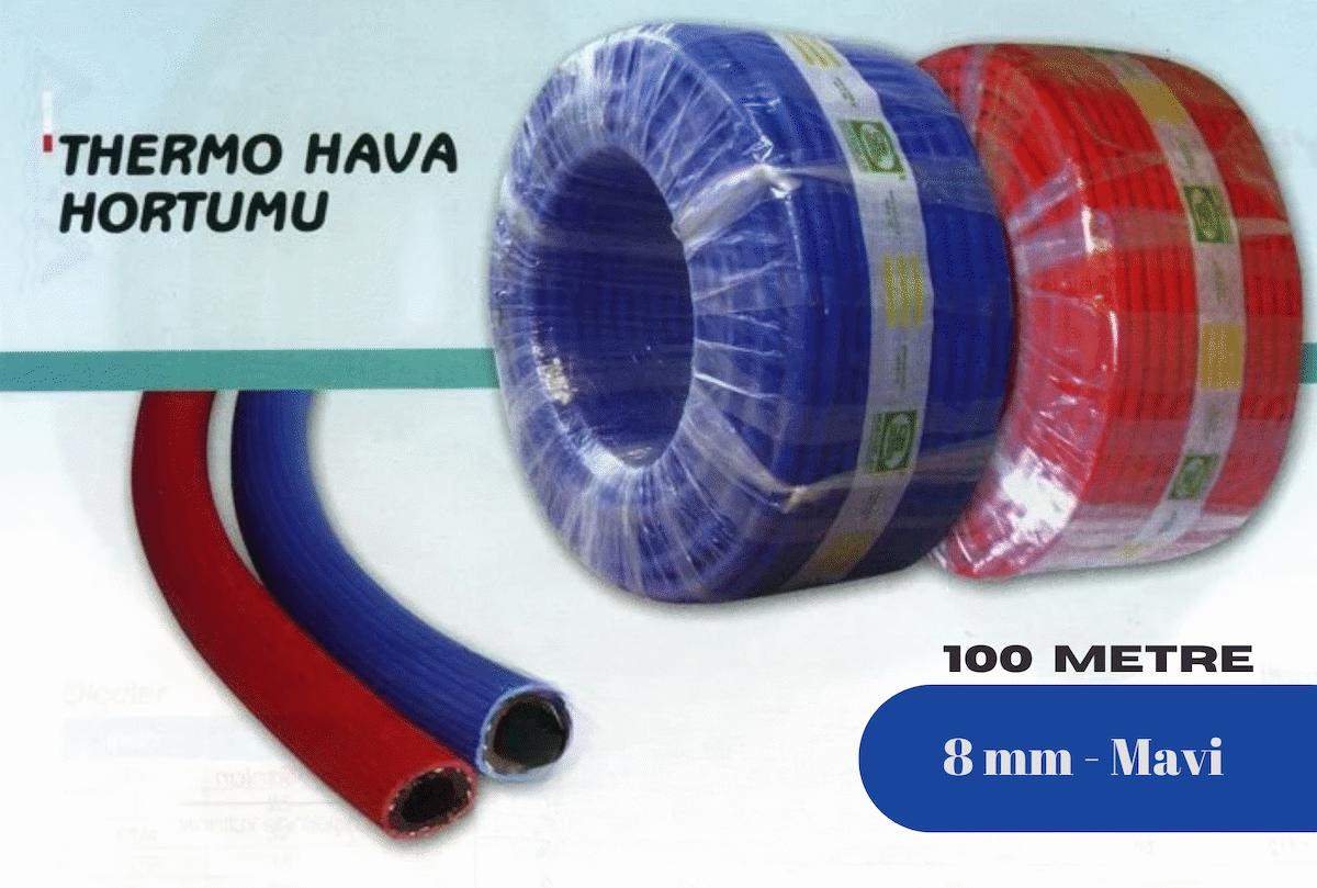 SEL Thermo Mavi Hava Hortumu 8mm - 100 Metre