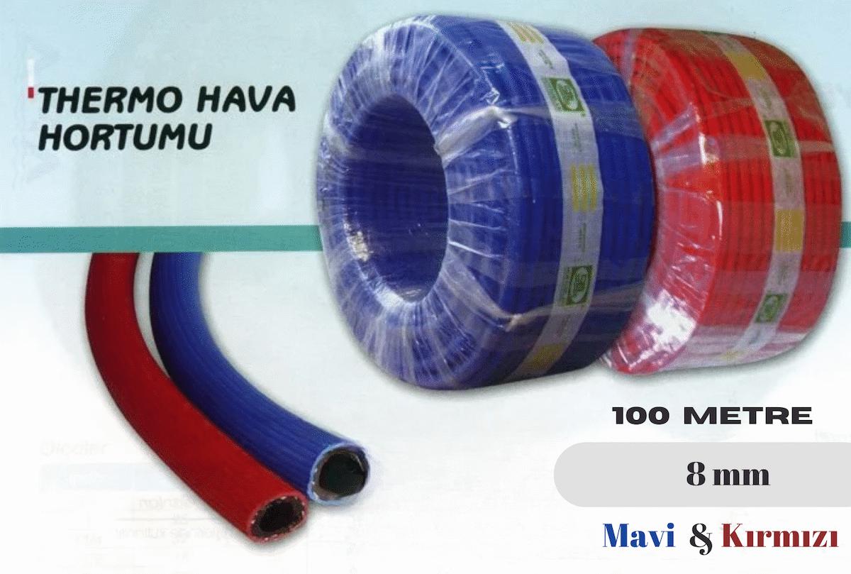 SEL Thermo Kırmızı Hava Hortumu 8mm - 100 Metre