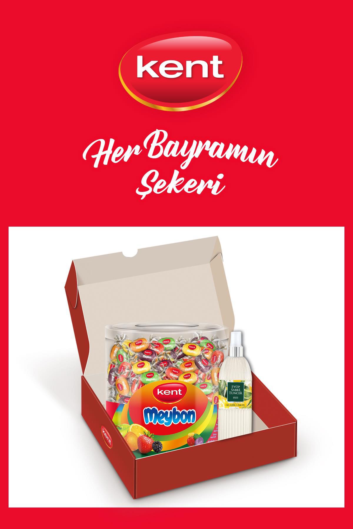 Kent Meybon Mini Meyveli Kavanoz Karışık Bayram Şekeri - Eyüp Sabri Tuncer Limon Kolonyası Hediyeli